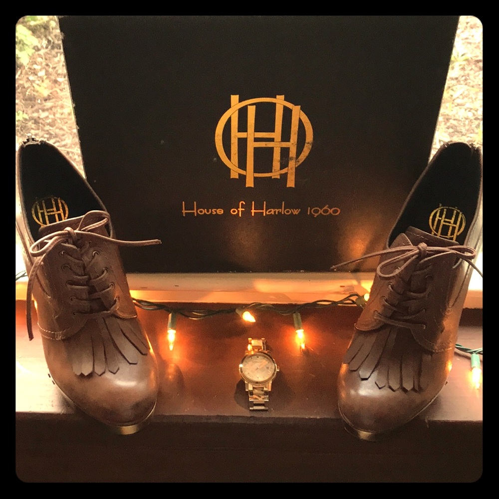 Brilliant not worn, House of Harlow 1960 platforms